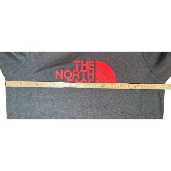 The North Face Gray Hoodie with Red Logo - Picture 9 of 10